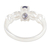 Iolite single stone ring, 'Infinity Blue' - Iolite and Sterling Silver Single Stone Ring from India (image 2c) thumbail