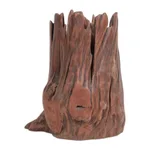 Reclaimed wood sculpture, 'Memories of the Woods' - Handcrafted Reclaimed Eucalyptus Wood Sculpture in Brown