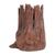 Skulptur aus recyceltem Holz - Handgefertigte Skulptur aus recyceltem Eukalyptusholz in Braun