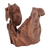 Escultura de madera recuperada - Escultura de madera de sal recuperada hecha a mano de la India