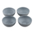 Snackschalen aus Speckstein, (4er-Set) - Set aus 4 grauen Speckstein-Snackschalen, handgefertigt in Indien
