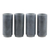 Soapstone shot glasses, 'Make a Toast' (set of 4) - Set of 4 Modern Shot Glasses in Grey Handcrafted in India