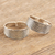 Sterling silver toe rings, 'Calm Waves' (pair) - Sterling Silver Toe Rings with Wavy Pattern (Pair) (image 2) thumbail