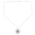 Labradorite pendant necklace, 'Modern Shield' - Sterling Silver Pendant Necklace with Natural Labradorite (image 2d) thumbail