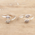 Cubic zirconia toe rings, 'Luminous Nature' (pair) - Sterling Silver Toe Rings with Cubic Zirconia Stones (Pair)