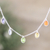 Multi-gemstone charm necklace, 'Sweet Rainbow Souls' - Sterling Silver Charm Necklace with Faceted Gemstones (image 2) thumbail