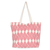 Block-printed cotton tote bag, 'Crimson Rhombus' - Hand-Block Printed Cotton Tote Bag with Crimson Diamonds