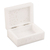 Alabaster jewelry box, 'Blooming Customs' - Handcrafted Alabaster Rectangular Jewelry Box from India (image 2d) thumbail