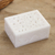 Alabaster jewelry box, 'Blooming Heritage' - Handcrafted Alabaster Floral and Leafy Jewelry Box (image 2) thumbail