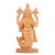 Wood sculpture, 'Vishnu as A Fish' - Wood Sculpture of God Vishnu as A Fish Hand-Carved in India