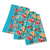 Cotton dish towels, 'Floral Greeting' (set of 3) - Set of 3 Turquoise Cotton Dish Towels with Floral Motifs thumbail