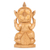 Wood sculpture, 'Almighty Ganesha' - Wood Sculpture of Hindu God Ganesha Hand-Carved in India (image 2c) thumbail