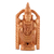 Holzstatuette „Balaji“ – handgeschnitzte Holzstatuette des Hindu-Gottes Vishnu Venkateswara