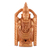 Wood statuette, 'Balaji' - Hand-Carved Wood Statuette of Hindu God Vishnu Venkateswara