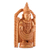 Wood statuette, 'Balaji' - Hand-Carved Wood Statuette of Hindu God Vishnu Venkateswara (image 2b) thumbail