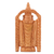 Holzstatuette „Balaji“ – handgeschnitzte Holzstatuette des Hindu-Gottes Vishnu Venkateswara