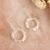 Sterling silver dangle earrings, 'Shiny Vines' - Artisan Crafted Sterling Silver Dangle Earrings from India (image 2b) thumbail