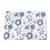 Cotton dish towels, 'Floral Blue' (set of 3) - Set of 3 Cotton Towels with Blue Floral Design from India