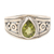 Peridot cocktail ring, 'Prosperity Drop' - Polished Sterling Silver Cocktail Ring with Natural Peridot thumbail