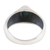 Sterling silver single-stone ring, 'Ocean Accent' - Sterling Silver Single-Stone Ring with Recon Turquoise (image 2d) thumbail