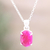 Ruby pendant necklace, 'Love Grandeur' - Faceted Ten-Carat Ruby Pendant Necklace Crafted in India (image 2) thumbail