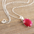 Ruby pendant necklace, 'Love Grandeur' - Faceted Ten-Carat Ruby Pendant Necklace Crafted in India (image 2b) thumbail