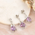 Rhodium-plated amethyst jewelry set, 'Purple Divinity' - 18-Carat Rhodium-Plated Jewelry Set with Amethyst Gems (image 2b) thumbail