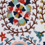 Cotton Wall Hanging, 'Tender Spring' - Cotton Wall Hanging with Colorful Embroidered Details