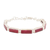 Ruby link bracelet, 'Fascinating Red' - 14-Carat Ruby Link Bracelet Crafted from Sterling Silver thumbail