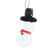 Recycled paper ornaments, 'Snowy Hats' (set of 4) - Set of 4 Eco-Friendly Snowman Ornaments Painted by Hand
