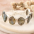 pulsera de eslabones de labradorita - Pulsera de eslabones de plata de ley con gemas de labradorita de 60 quilates