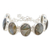 Labradorite link bracelet, 'Magic Shields' - Sterling Silver Link Bracelet with 60-Carat Labradorite Gems thumbail