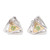 Gold-accented peridot drop earrings, 'Chic Geometry' - Gold-Accented Triangle Drop Earrings with Peridot Gemstones