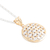 Gold-accented moissanite pendant necklace, 'Interlaced Beauty' - 18k Gold-Accented & Moissanite Interlaced Pendant Necklace