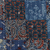 Camino de mesa patchwork de algodón, 'Blue Intensity' - Camino de mesa de algodón azul con patrón patchwork de la India