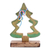 Wood sculpture, 'Joyful Present' - Handcrafted Mango Wood Christmas Tree Sculpture from India