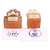 Wood stamps, 'colourful Greetings' (set of 2) - Set of 2 Mango Wood Stamps Painted by Hand in India