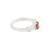Garnet single stone ring, 'Infinity in Red' - Sterling Silver Ring with Garnet Stone and Infinity Motif (image 2b) thumbail