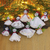 Gestickte Viskose-Ornamente, (9er-Set) - 9 bestickte Viskose-Puppen-Weihnachtsornamente in Hellblau