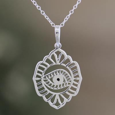 Sterling silver pendant necklace, Divine Glance