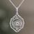 Sterling silver pendant necklace, 'Divine Glance' - Polished Sterling Silver Mystic Pendant Necklace from India