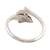 Sterling silver wrap ring, 'Free Flippers' - Sterling Silver Dolphin Wrap Ring in High Polish Finish (image 2c) thumbail