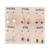 Gemstone dangle earrings, 'Daily Jewels' (set of 6) - Set of 6 Polished Sterling Silver Gemstone Dangle Earrings thumbail