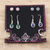 Gemstone earrings, 'Everyday Style' (set of 5) - Set of 5 Sterling Silver Gemstone Earrings from India