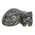Messingskulptur - Handgefertigte antike Messingskulptur einer schläfrigen Katze