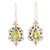 Peridot dangle earrings, 'Green Intricacy' - Sterling Silver Dangle Earrings with Natural Peridot Stones (image 2a) thumbail
