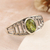 Peridot single stone ring, 'Prosperous Dazzle' - Sterling Silver Single Stone Ring with 1-Carat Peridot Gem (image 2) thumbail