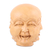 Wood sculpture, 'Joyful Facets' - Hand-Carved Kadam Wood Sculpture of Laughing Man
