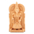 Wood sculpture, 'Celestial Beauty' - Hand-Carved Kadam Wood Lakshmi Sculpture from India