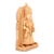 Holzskulptur - Handgeschnitzte Lakshmi-Skulptur aus Kadam-Holz aus Indien